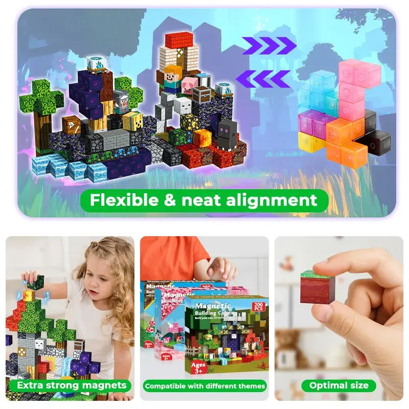 LilToyLab™ Magnetic Building Blocks